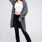 BIBI Twist Knitted Open Front Cardigan with Pockets