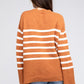 BiBi Ribbed Hem Stripe Sweater