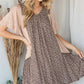 FLORAL PRINT RUFFLE DRESS