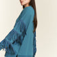 JADE by JANE Plus-size Silver Studded Fringe Sleeves Sweater top - PLUS JJT5009P