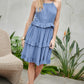 DAVI & DANI Casual Ruffle Sleeveless Mini Summer Dress