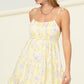 HYFVE Flirty Floral Tie-Strap Midi Dress