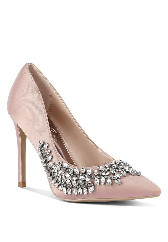 Ashlyn Rhinestones Embellished Stiletto Pumps