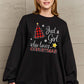 SIMPLY LOVE " Just a girl who loves Christmas" Full Size Graphic Sweatshirt