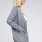 ZENANA Melange Open Front Sweater Cardigan