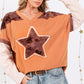 SAGE + FIG Star Patch Long Sleeve Color Block T-Shirt