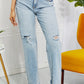 VERVET BY FLYING MONKEY Full Size Womens Allie 90's Dad Jean