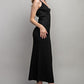 SWEET GENERIS U-Neckline Ribbed-Knit Maxi Dress