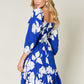 DOUBLE TAKE Full Size Floral Ruffle Hem Smocked Dress