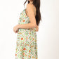VERY J Women's Casual Summer Floral Mini Tank Dress with Ruffle