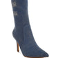RAG & Co. Himkok Distressed Denim Mid-Calf Boots