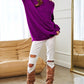 DAVI & DANI Solid Mock Neck Long Sleeve Knit Sweater