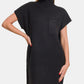 ZENANA Black Short Sleeve Sweater Mini Dress