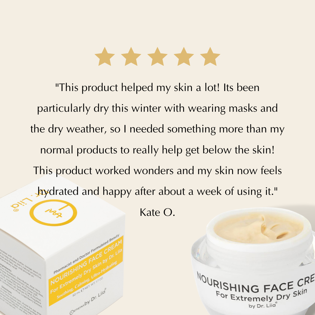 Super Nourishing Calming Face Cream for Extremely Dry & Sensitive Skin – Vegan & Hypoallergenic