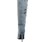 Cornik Multi Color Stones Denim Boots