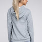 NUVI APPAREL Grey Textured Pocket Drawstring Hoodie