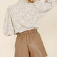 LILOU Vegan leather shorts