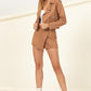 HYFVE Light Camel Mod Girl Faux Suede Bike Jacket