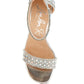 RAG & Co. Cady Rhinestones And Sequins Block Sandals