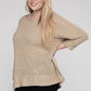 EESOME Plus Size Crew Neck Knit Sweater