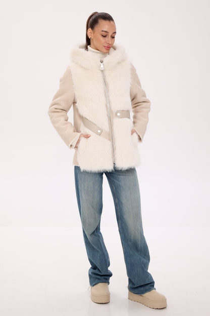 Pre-Order. Re-Stock Ships October 15. ⇆ Reversible Hooded Wool Blend Jacket