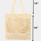 Fame Straw-Paper Crochet Tote Bag