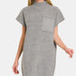 ZENANA Short Sleeve Sweater Mini Sweater Dress