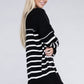 NUVI APPAREL Striped Pattern Knit Sweater