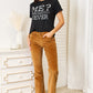 SIMPLY LOVE Letter Graphic Round Neck T-Shirt