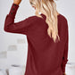 V-Neck Long Sleeve Blouse