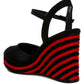 RAG & Co. Luxurious Manifest Dual Tone Wedge Sandals