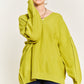 JADE by JANE V-neck Oversized Plus-size Sweater