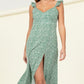 HYFVE Shimmery Tiered Midi Floral Dress