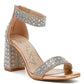 RAG & Co. Cady Rhinestones And Sequins Block Sandals