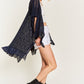 LACE OVER SIZE RUFFLE KIMONO