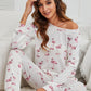 X.Y.M. Flamingo Long Sleeve Top and Pants Pajama Set