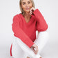 NUVI APPAREL V Neck Soft Sweater