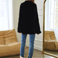 DAVI & DANI Long Sleeve Button Front Loose Fit Shirt Top