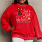 SIMPLY LOVE " Just a girl who loves Christmas" Full Size Graphic Sweatshirt
