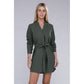 NUVI APPAREL Buttoned Shirt Dress with Belt