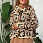 DAVI & DANI Crochet Patchwork Round Neck Pullover Sweater Top