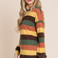 BOMBOM Fall Multi-Color StripedTop