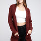 BIBI Twist Knitted Open Front Cardigan with Pockets
