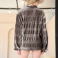 DAVI & DANI Long Sleeve Button Front Loose Fit Shirt Top