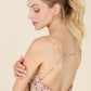 LILOU Leopard Cami Dress with chain trim