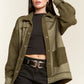 JADE BY JANE Faux Fur and Suede Jacket JJO5028
