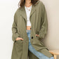 HYFVE Long Button Front Cool Oversized Coat