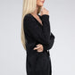 ZENANA Melange Open Front Sweater Cardigan