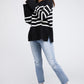 BiBi Ribbed Hem Stripe Sweater