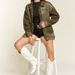 JADE BY JANE Faux Fur and Suede Jacket JJO5028P